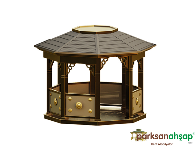 0070225 � Metal Sekizgen Gazebo 300x300x320 (LWH) 