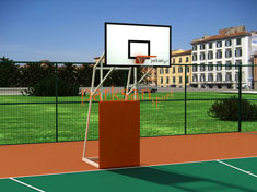 60292 - Drt Ayakl n Korumal Basketbol Potas Fiber Panyal(105x180)