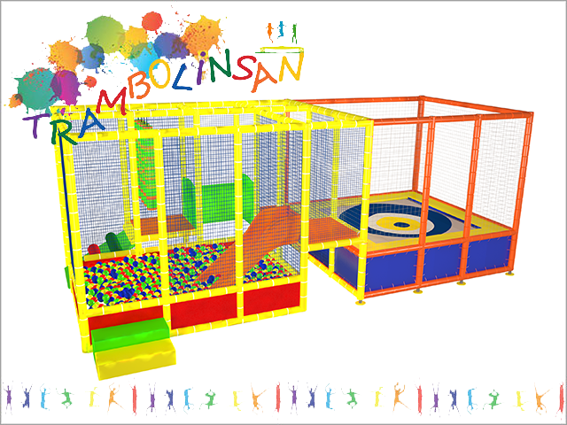 40258 � Aktiviteli Top Oyun Havuzu + Trambolin 300�710 cm